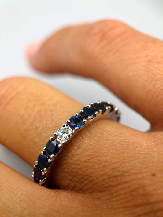 OneGioielli - Eternity Diamanti e Zaffiri