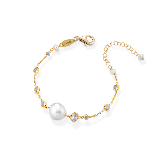 LELUNE - Bracciale con Perle Barocche