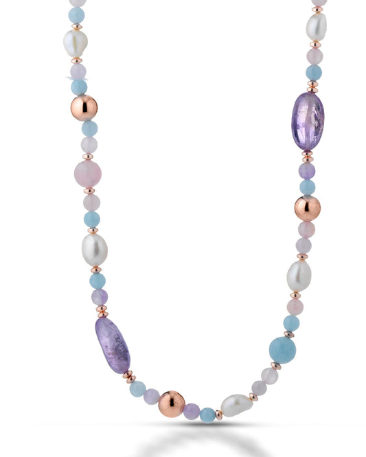 LELUNE - Necklace with Beryllium and Amethyst