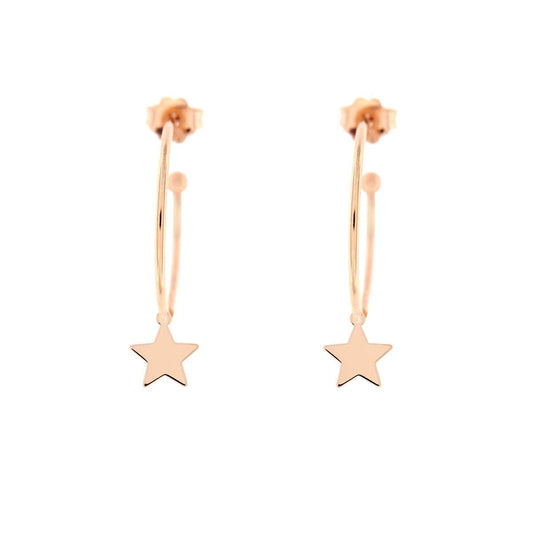 RUE DES MILLE - Star Circle Earrings