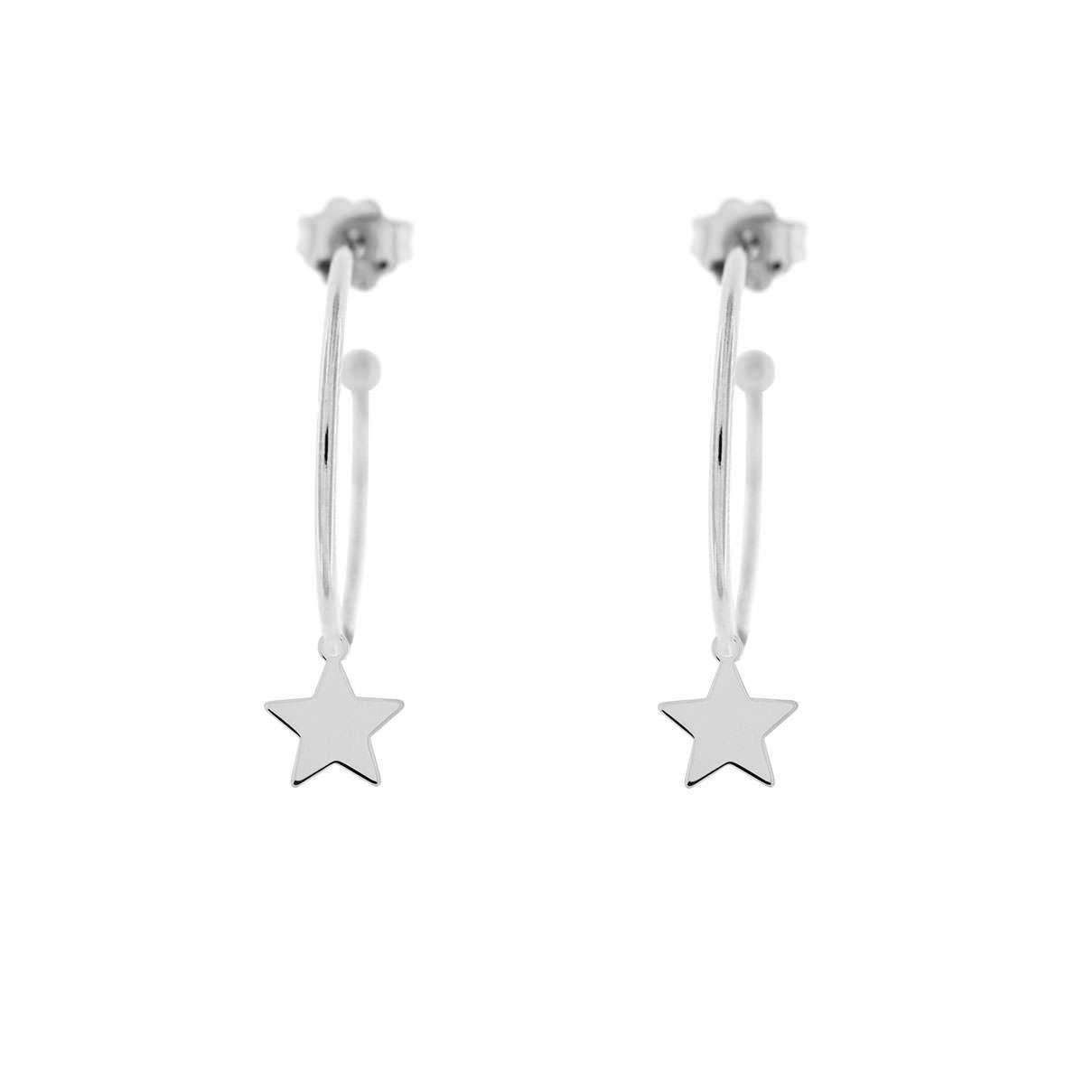 RUE DES MILLE - Star Circle Earrings