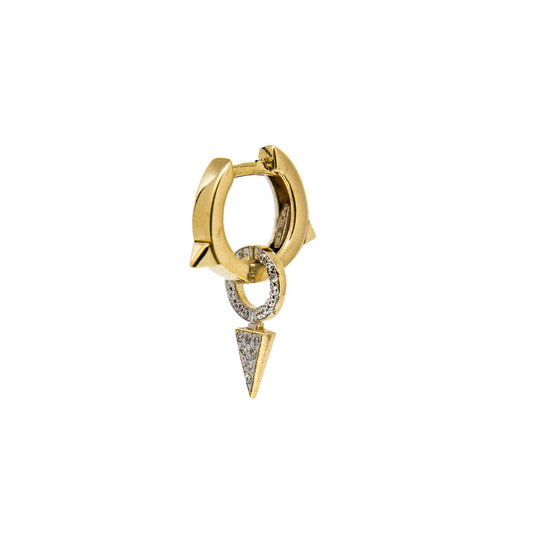 RUE DES MILLE - Circle and Tip Mono-Earring