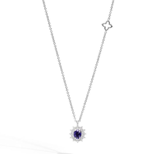 RECARLO - Necklace with Sapphire and Diamonds