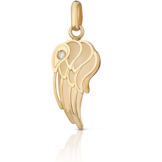 Roberto Giannotti - Gold Wing and Diamond Pendant PZ645