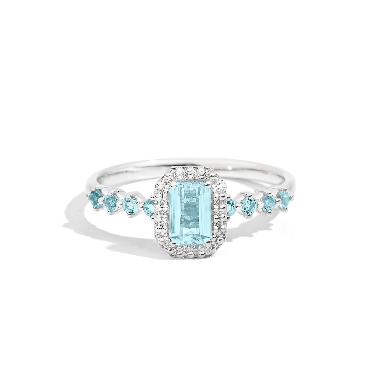 RECARLO - Aquamarine and Diamonds Ring