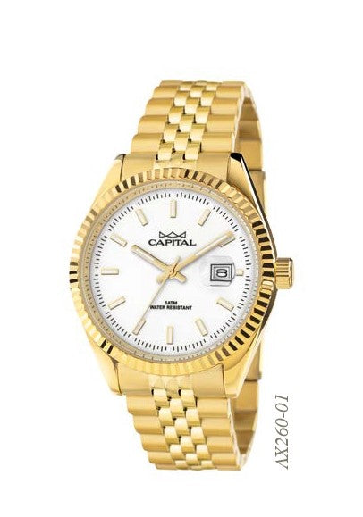 CAPITAL - Golden Toujours Steel Watch