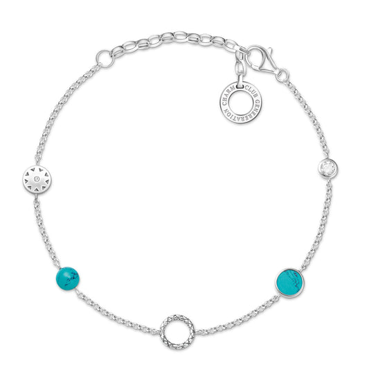 Thomas Sabo - Bracelet with Turquoise for Charms