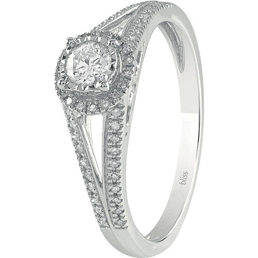 BLISS - Anello Solitario Diamanti