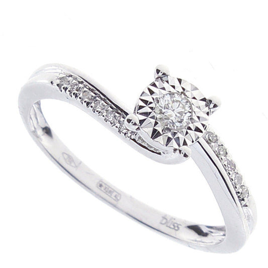 BLISS - Anello Solitario Diamanti