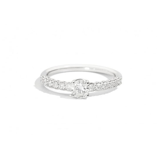 RECARLO - Solitaire with Central Diamond and Side Diamonds