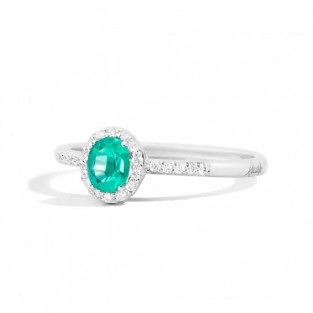 RECARLO - Anello con Smeraldo e Diamanti
