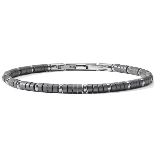 COMETE - Bracciale Ematite Gun Metal