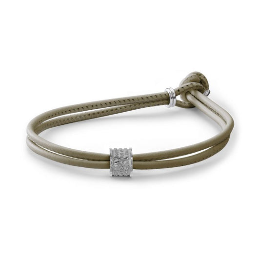 TUUM - Bracciale Angelo Pelle e Argento