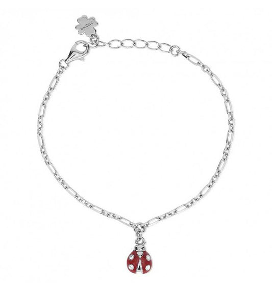 MABINA - Bracciale argento coccinella