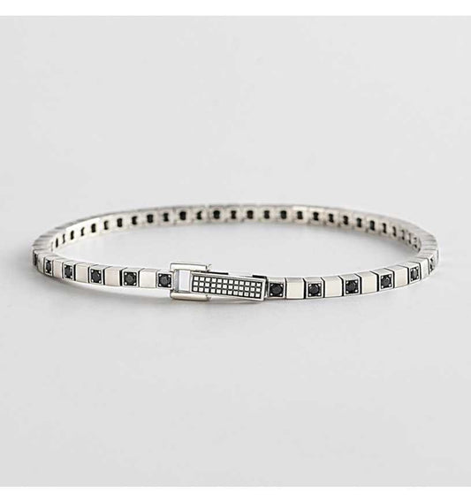 MABINA UOMO - Bracciale Tennis Alternato