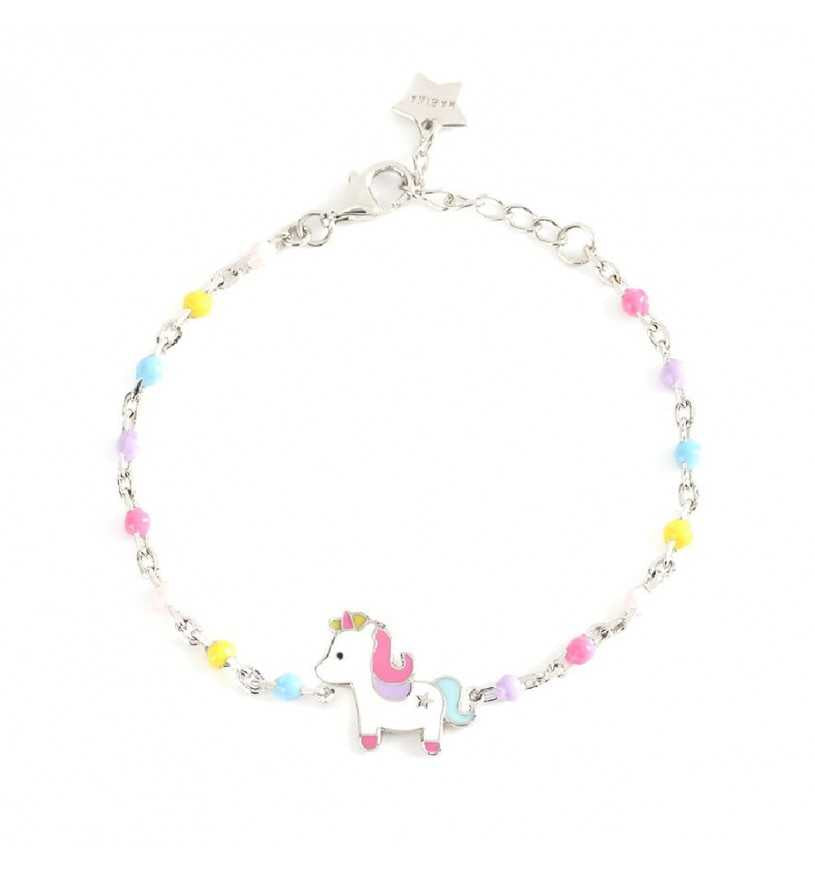 MABINA JUNIOR - Bracciale Unicorno Argento