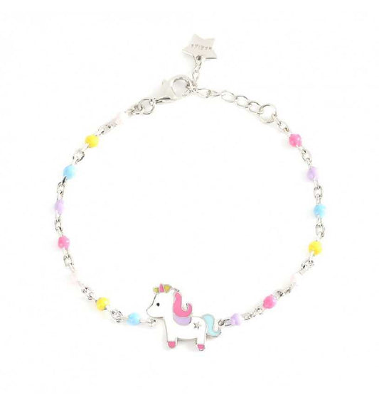 MABINA JUNIOR - Bracciale Unicorno Argento