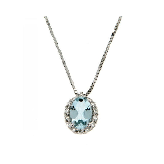 RECARLO - Aquamarine and Diamonds Necklace