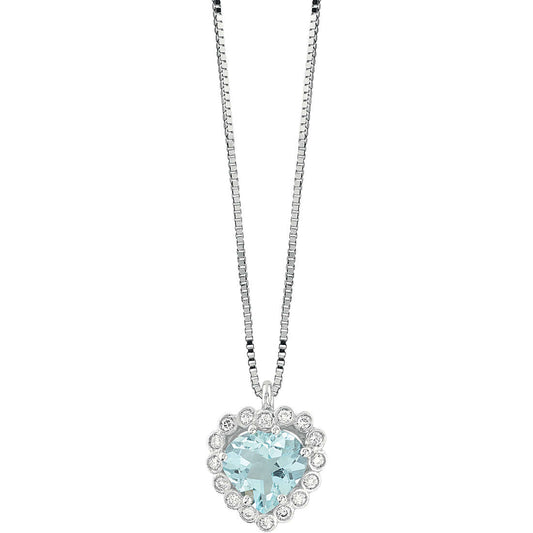 BLISS - Aquamarine and Diamonds Necklace