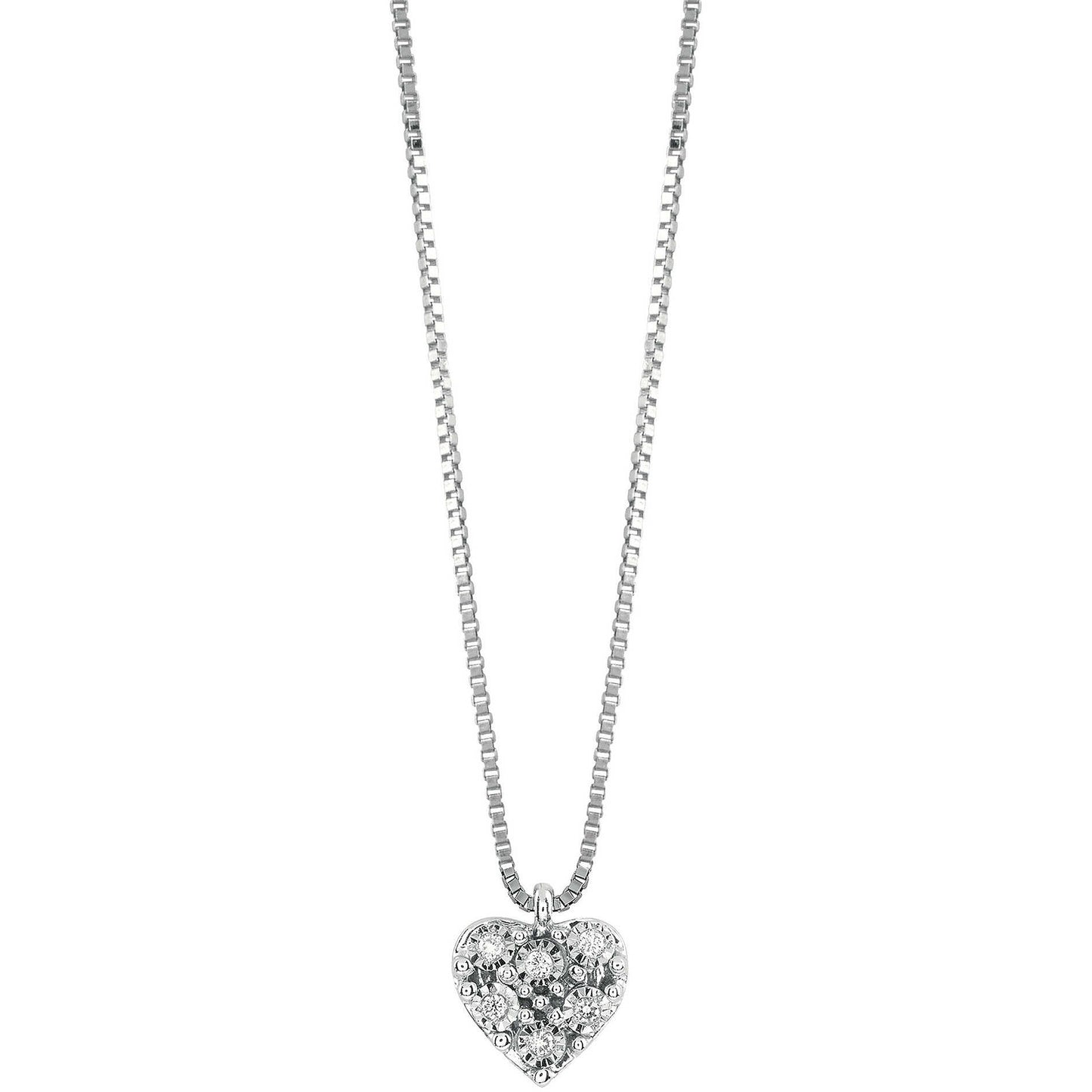 BLISS - Heart Necklace with Diamonds