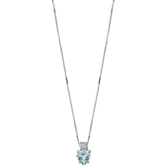 BLISS - Aquamarine Diamond Necklace