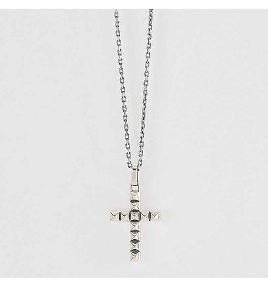 MABINA UOMO - Silver Cross Necklace