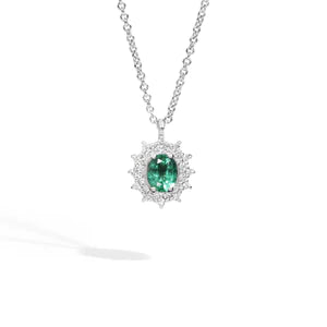 RECARLO - Collana con Smeraldo e Diamanti