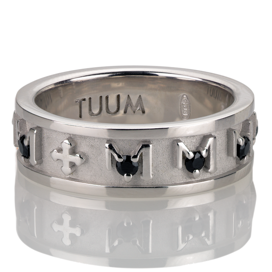 TUUM - Decem Ring with Black Spinels