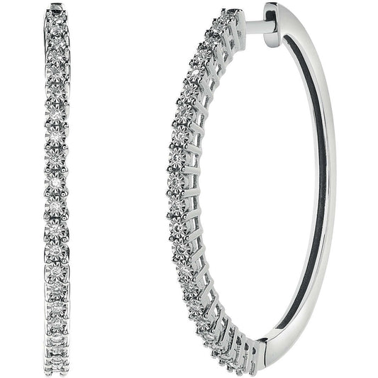BLISS - Circle Earrings with Diamonds