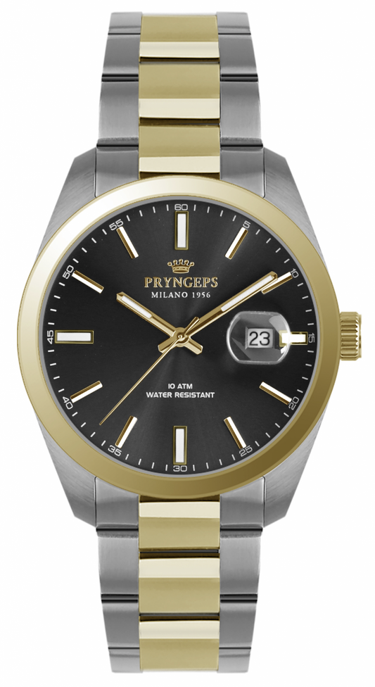 PRYNGEPS - Torino Steel Two-Tone Man Watch