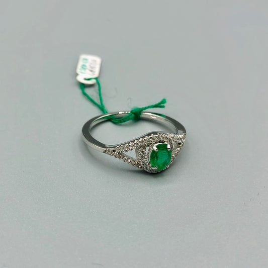 Valenza Jewels - Emerald and Diamond Ring