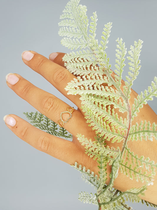 Tenerezze - Anello 3 Cuori in Oro AN200-3