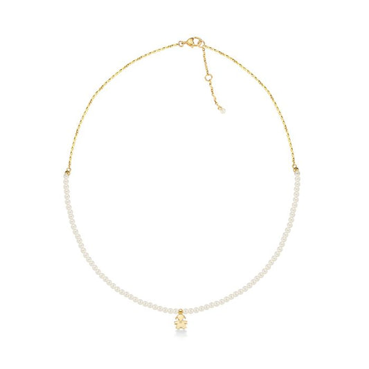 Le Bebé - Collana Bimba Oro Giallo, Perle e Diamante