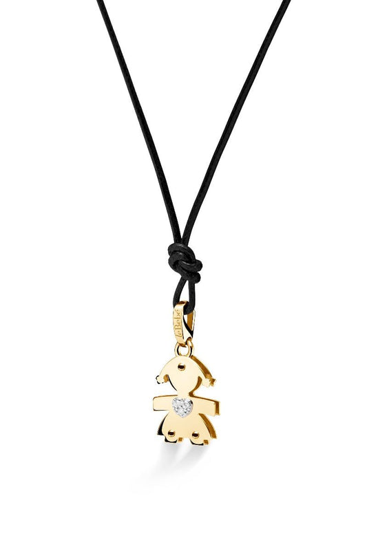 LeBebè - Girl Necklace Heart Diamonds
