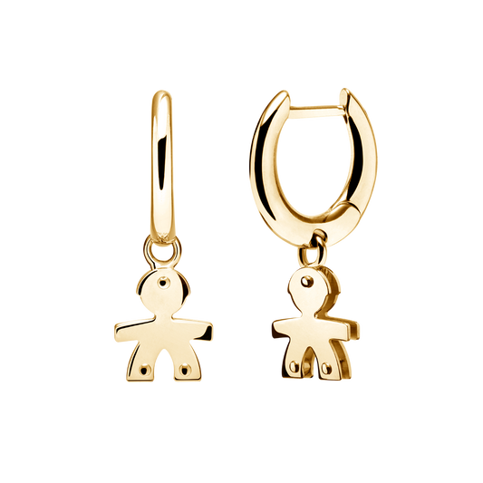 LeBebè - Yellow Gold Bimbo Earrings