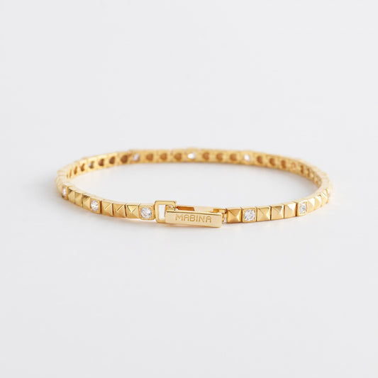 MABINA - Bracciale Borchie Dorato