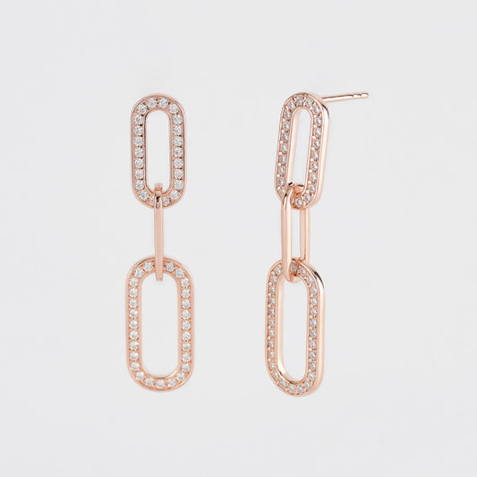 MABINA - Chain Pendant Earrings