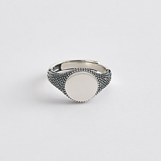 MABINA UOMO - Silver Studded Ring