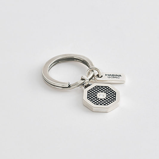 MABINA UOMO - Silver Men's Keychain