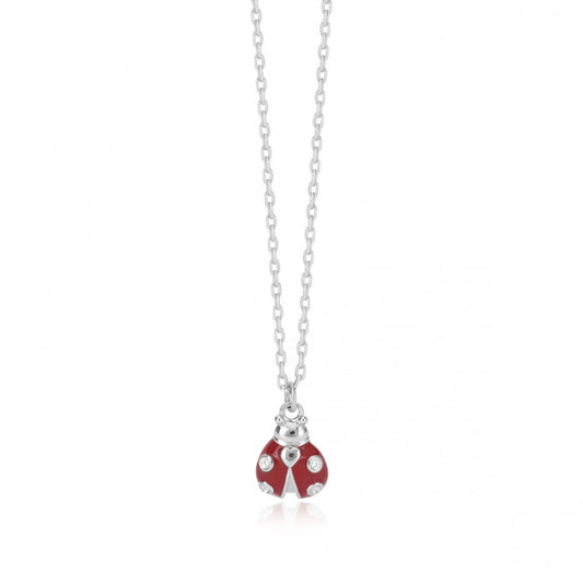 MABINA - Collana argento coccinella