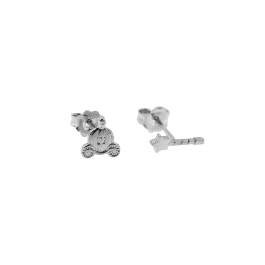 RUE DES MILLE - Silver Wand Carriage Earrings