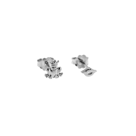 RUE DES MILLE - Silver Mouth Frog Earrings