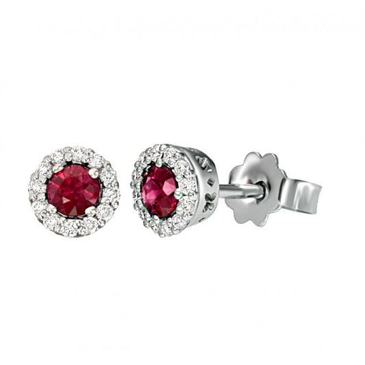 RECARLO - Earrings With Ruby