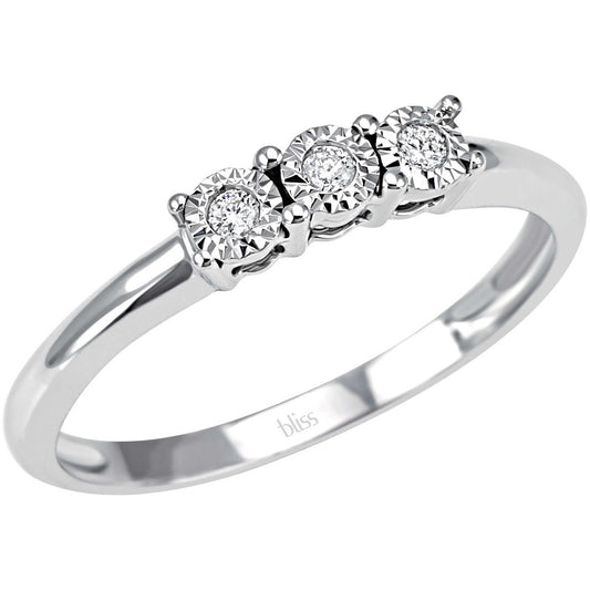 BLISS - RUGIADA Gold and Diamonds Trilogy Ring